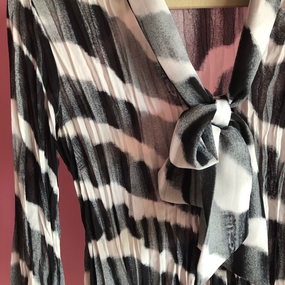 Striped Zebra Print Blouse - Picture 3 of 5